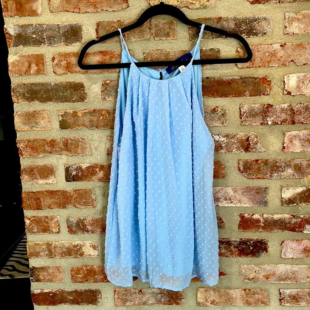 Powder blue blouse